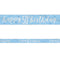 Birthday Glitz Blue Happy 50th Birthday Foil Banner - 2.7m