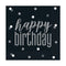 Birthday Glitz Black & Silver 'Happy Birthday' Luncheon Napkins - 3-Ply - Pack of 16