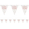 Birthday Glitz Rose Gold Happy Birthday Flag Bunting - 2.7m