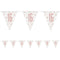 Birthday Glitz Rose Gold 16th Flag Bunting - 2.7m