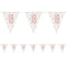 Birthday Glitz Rose Gold 18th Flag Bunting - 2.7m