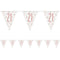 Birthday Glitz Rose Gold 21st Flag Bunting - 2.7m