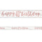 Birthday Glitz Rose Gold Happy 40th Birthday Foil Banner - 2.7m