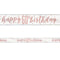 Birthday Glitz Rose Gold Happy 60th Birthday Foil Banner - 2.7m