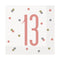 Birthday Glitz Rose Gold 13th Luncheon Napkins - Pack of 16