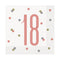 Birthday Glitz Rose Gold 18th Luncheon Napkins - Pack of 16