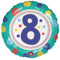 8th Birthday Spots Foil Balloon - 18