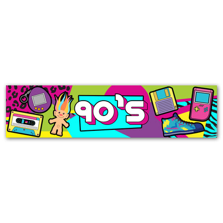 90's Retro Banner Decoration