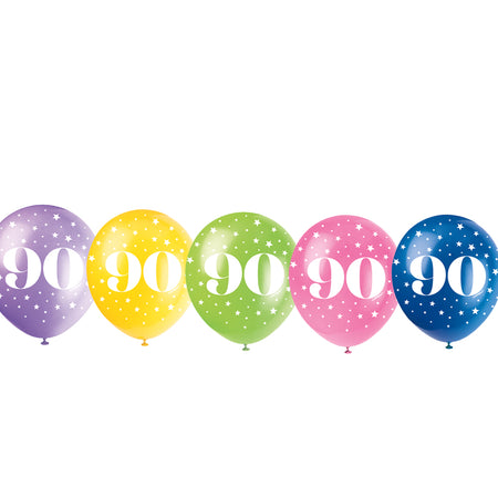 90th Birthday Latex Balloons 11