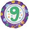 9th Birthday Spots Foil Balloon - 18