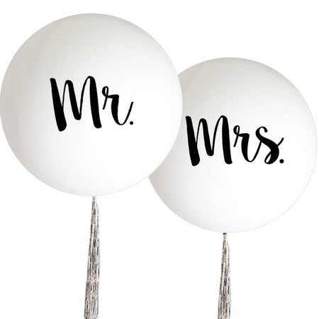 Giant Mr and Mrs Balloons - 61cm - Pack of 2