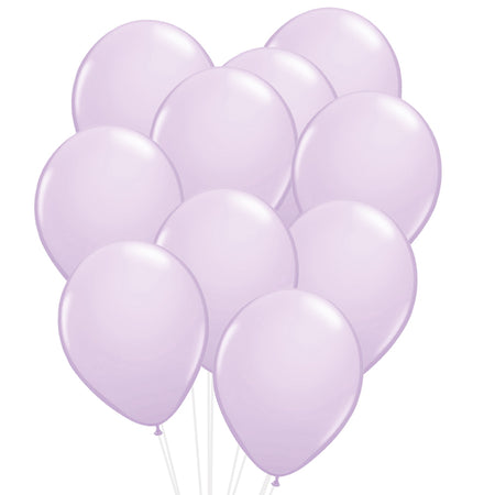 Pastel Lavender Latex Balloons - 12