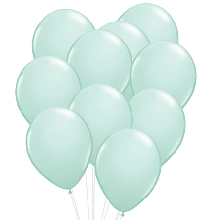 Pastel Mint Green Latex Balloons - 12