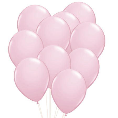 Pastel Pink Matte Latex Balloons - 12