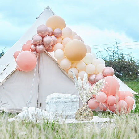 Luxe Peach, Nude and Rose Gold Balloon Arch Kit