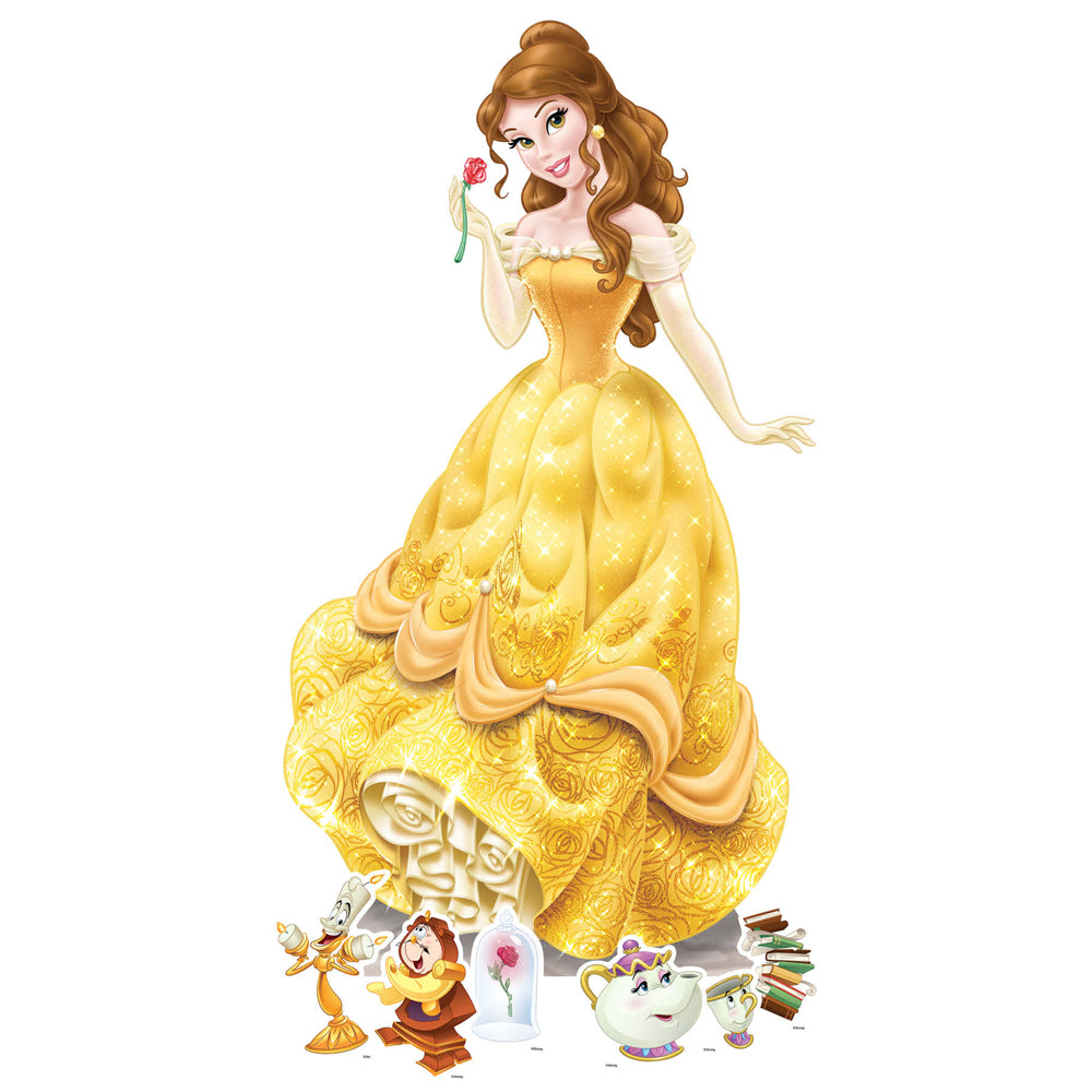 Disney Princess Belle Cardboard Cutout - With 6 Mini Cutouts - 1.34m