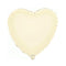 Ivory Heart Shaped Foil Balloon 18