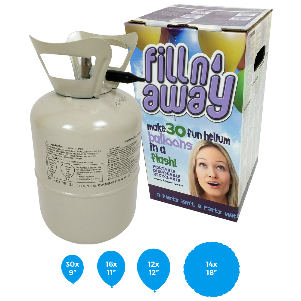 Helium Balloon Gas Canister - Fills up to 30 x 9” Balloons
