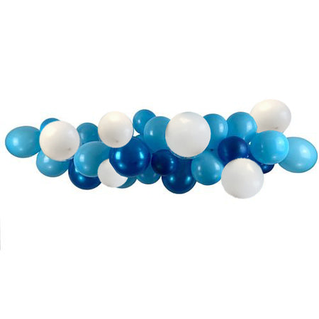 Blue & White Balloon Arch DIY Kit - 30 Balloons - 2.5m