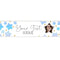 Blue Ombre Stars Personalised Photo Banner - 1.2m