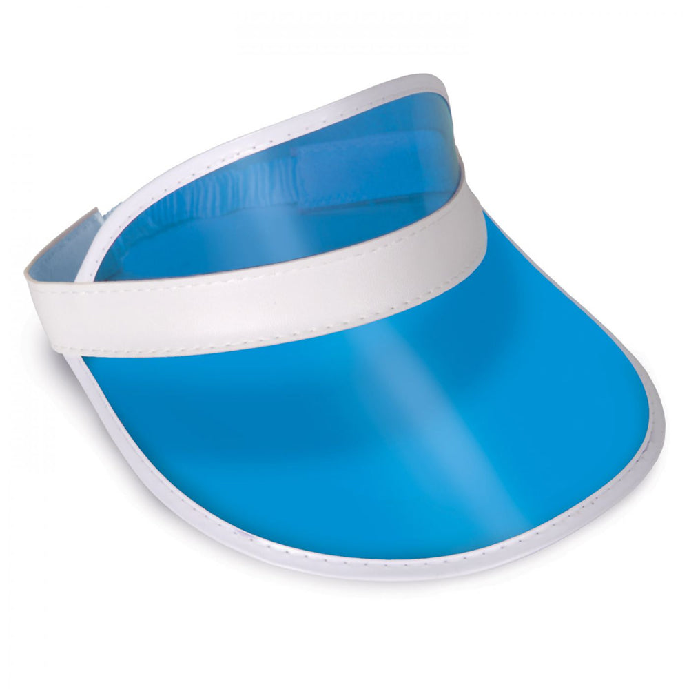 Clear Blue Plastic Sun Visor