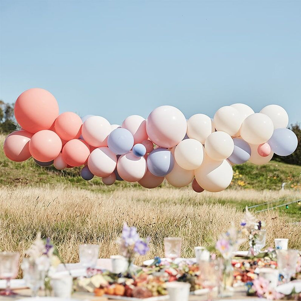 Luxe Peach, Nude and Rose Gold Balloon Arch Kit - 5m
