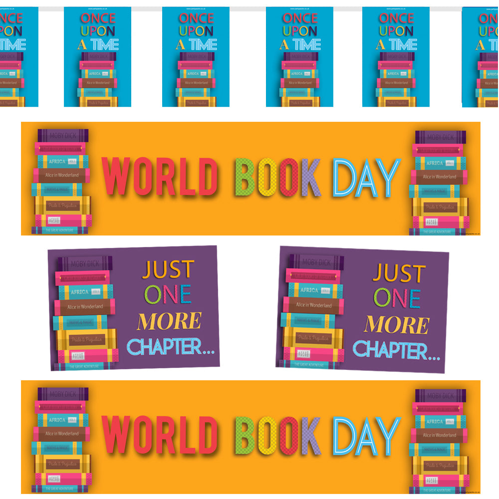 World Book Day Paper Decoration Party Pack