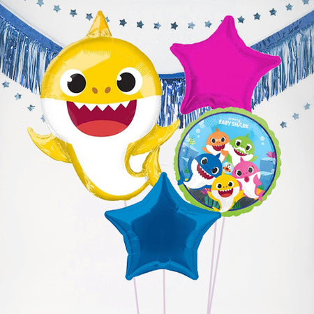 Inflated Baby Shark Balloon Bundle in a Box