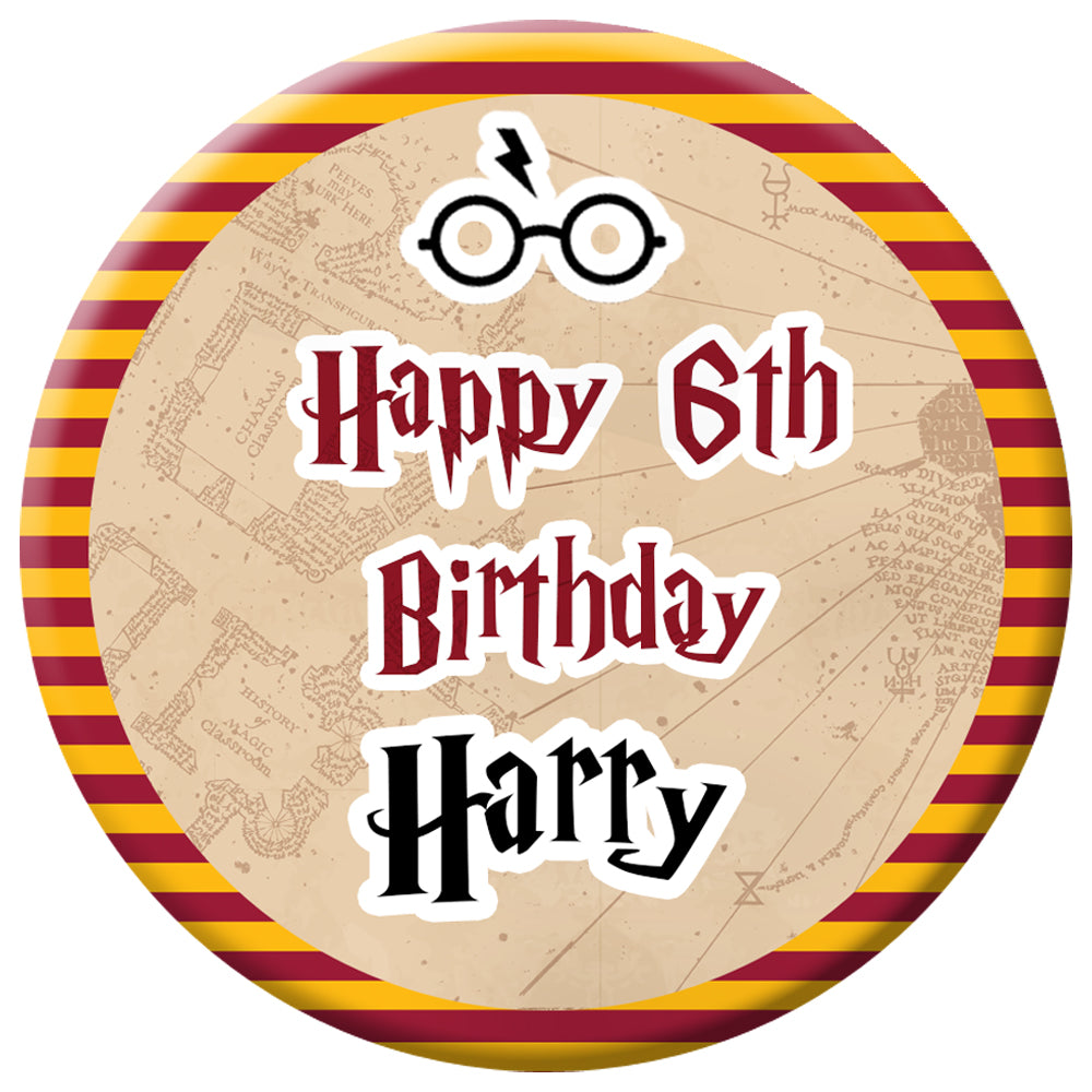 Personalised Badge 58mm - Wizard