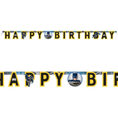 Batman Happy Birthday Jointed Letter Banner