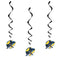 Batman Hanging Swirl Decorations - Pack of 3
