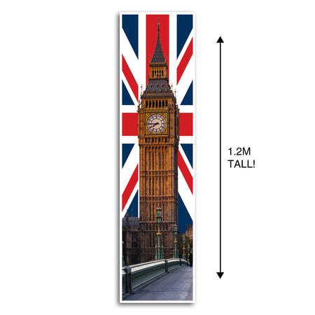 Big Ben Union Jack British Portrait Wall Banner Decoration - 1.2m