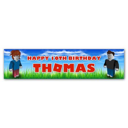 Blox Friends Personalised Banner Decoration - 1.2m