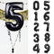 Inflated Single Number Black Giant 35