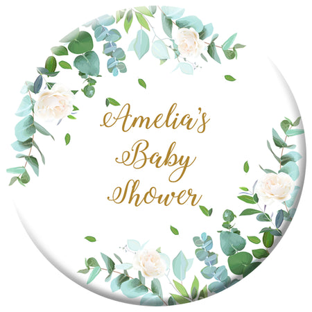 Personalised Botanical Badge - 58mm