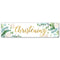 Botanical Foliage Christening Banner - 1.2m