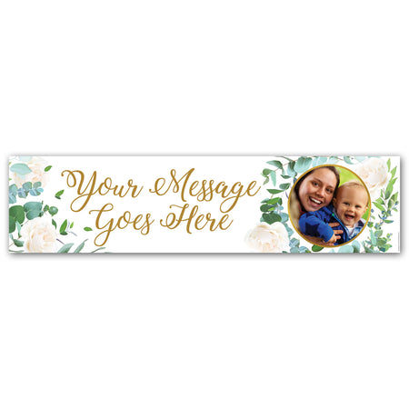 Botanical Foliage Personalised Photo Banner - 1.2m