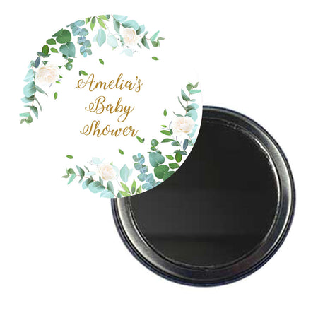 Botanical Personalised Pocket Mirror - 58mm - Each