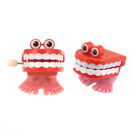 Clockwork Wind Up Chattin Teeth with Eyes - 4cm