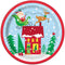 Colourful Santa Paper Plates