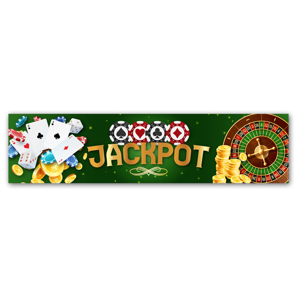 Casino Jackpot Banner Decoration - 1.2m