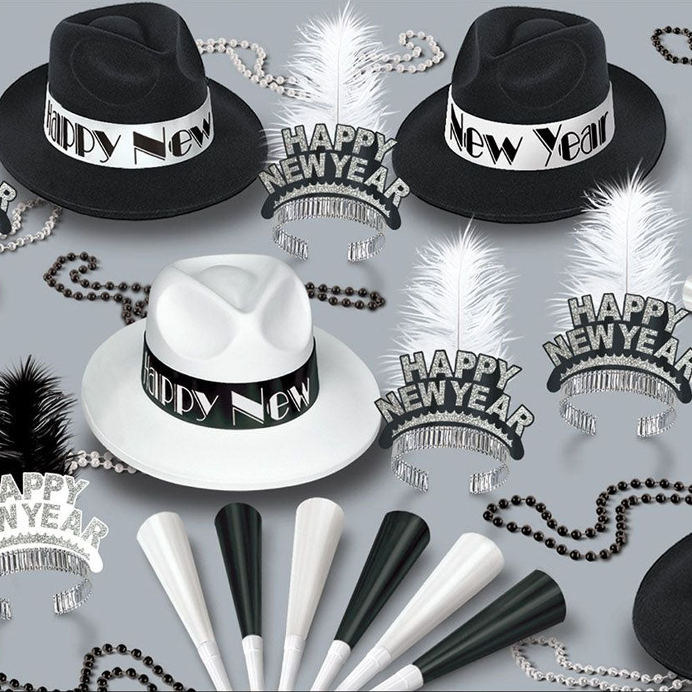 Chicago New Year Hat & Novelty Party Pack - For 50 People