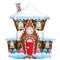 Gingerbread House Foil Balloon