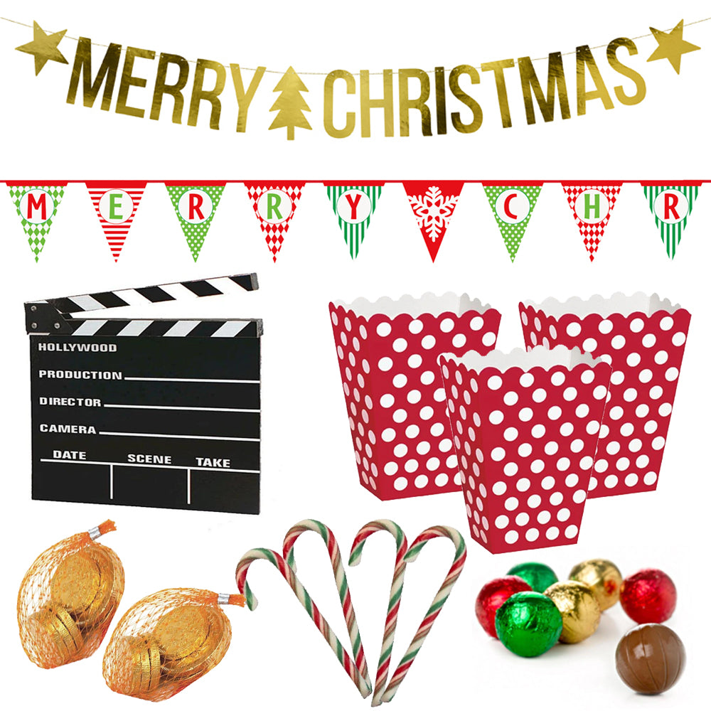 Christmas Movie Night Kit With Decorations