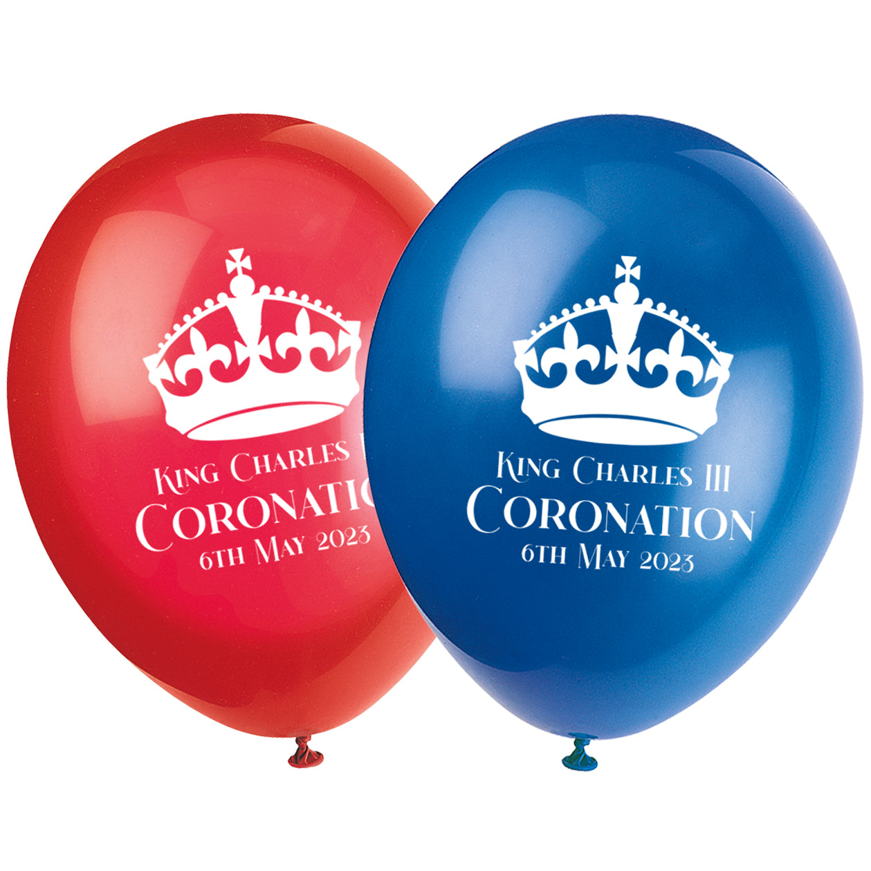 Coronation of King Charles III Latex Balloons - 10" - Pack of 10