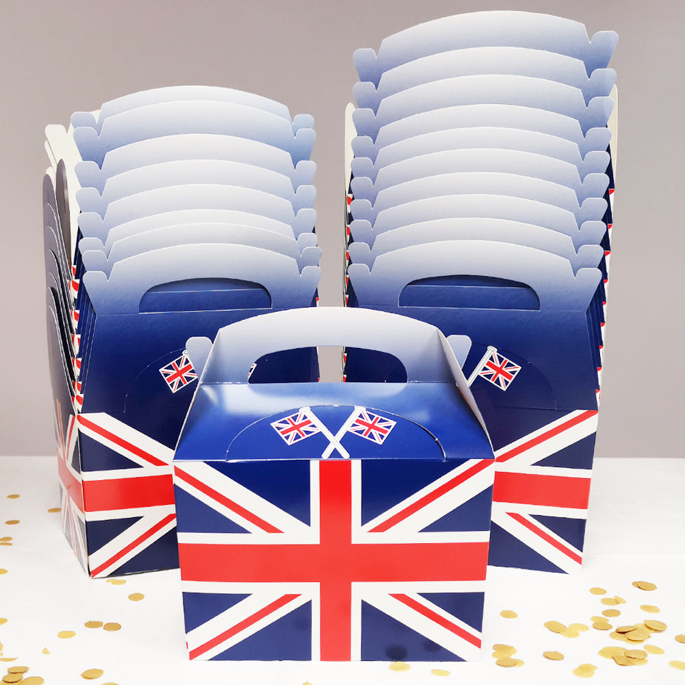 British & Union Jack Tableware - Plates, Cups & Napkins | Party Packs