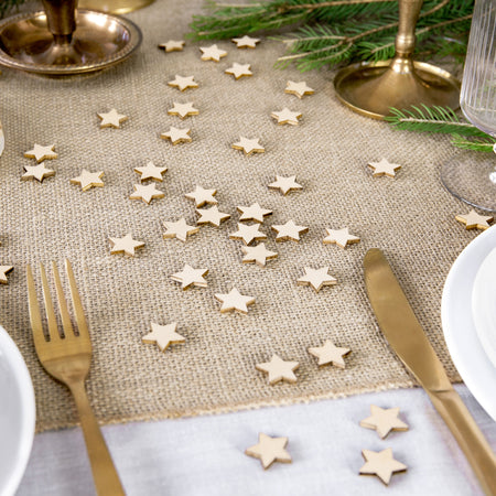 Wooden Star Confetti - Pack of 50