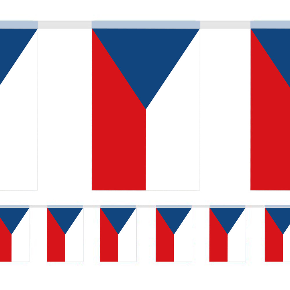 Czech Republic Flag Bunting 2.4m