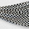 Chequered Plastic Drape Decoration - Black & White - 30.5m