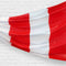 Stripes Plastic Drape Decoration - Red & White - 30.5m